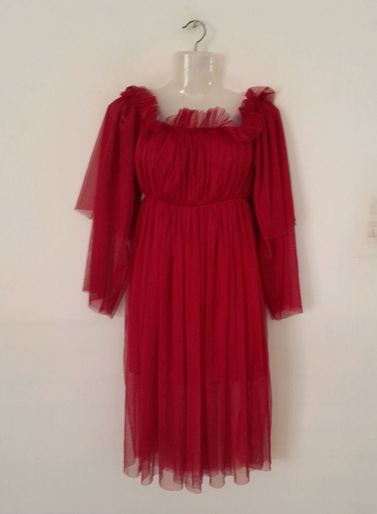 Red Net Dress