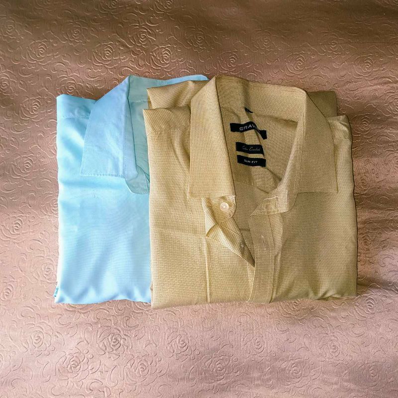 🛍️2 Men&#39;s Slim Fit Shirt⭐⭐⭐⭐⭐