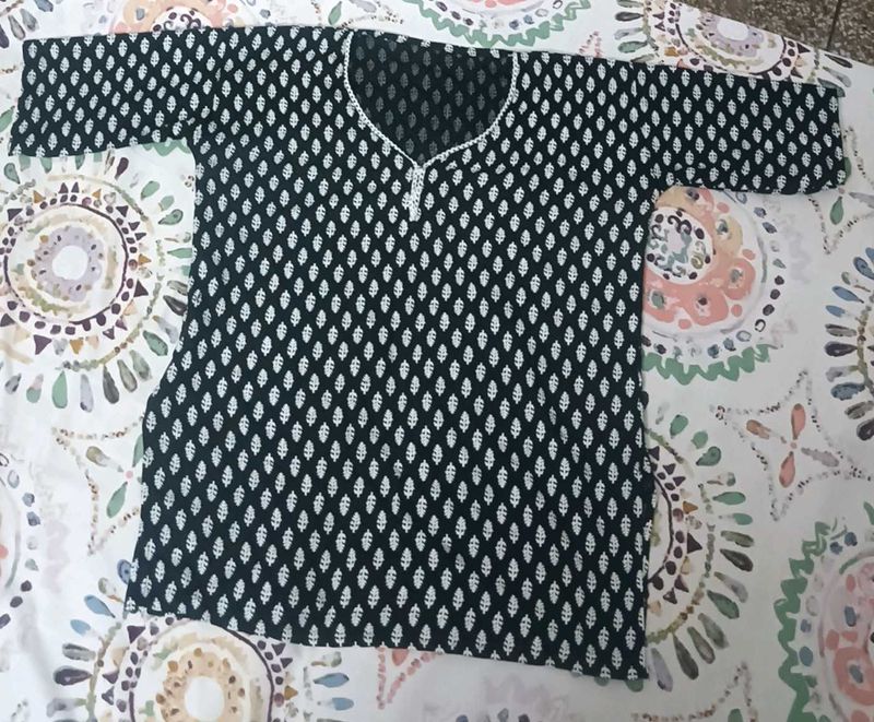 Black &amp; White Mini Kurti