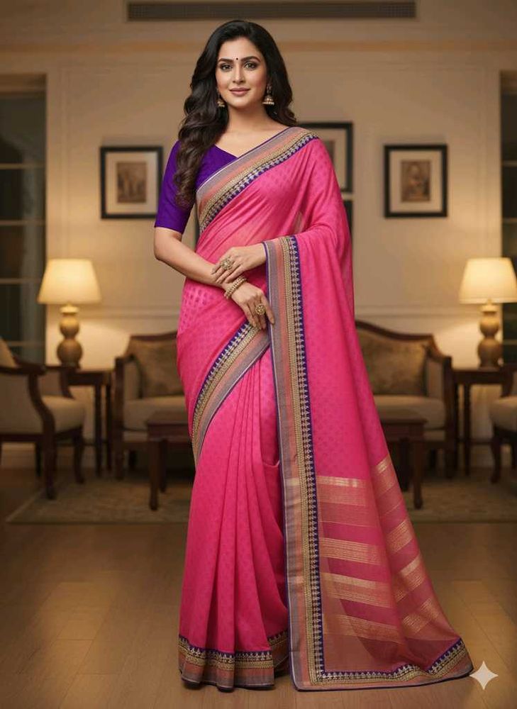 Elegant Pink Saree