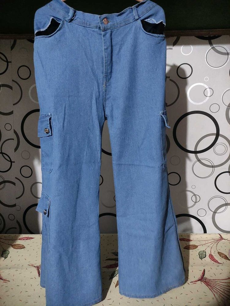 Blue Cargo Jeans