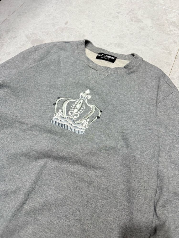 Dolce &amp; Gabbana Grey Crown 👑 Sweatshirt