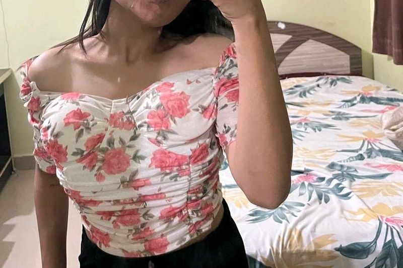 Floral Corset Top 🩷