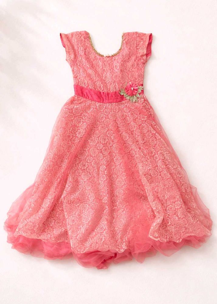 Adorable Pink Lace Dress