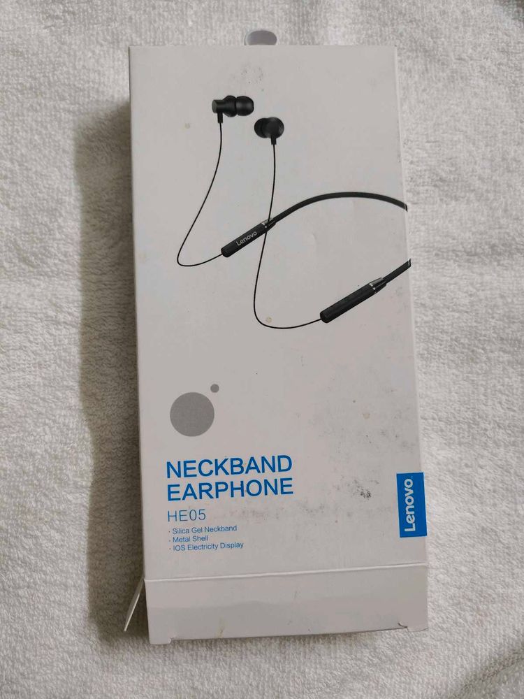 Lenovo HE05 Neckband Earphones - New in Box