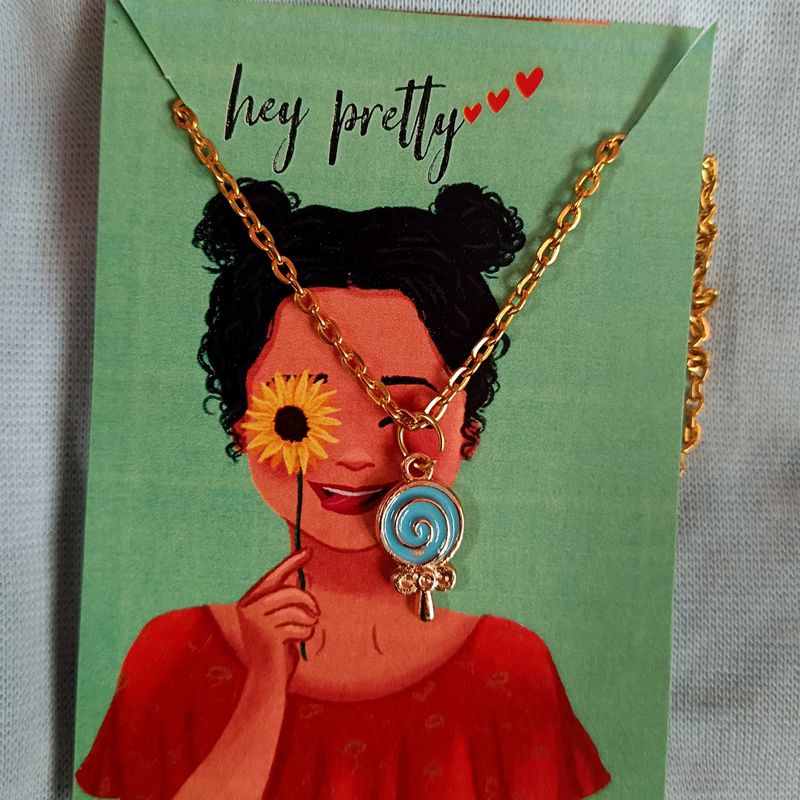 Blue Girl  Theme Charm With Chain  (Each 100rs)