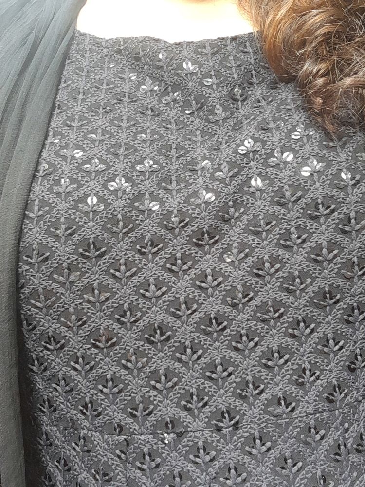 Beautiful BLACK ANARKALI kurti