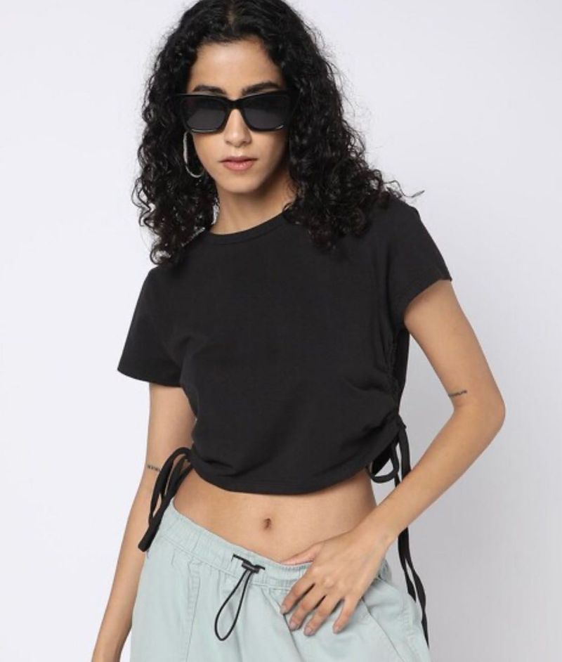 H&amp;M Tie Detail Top