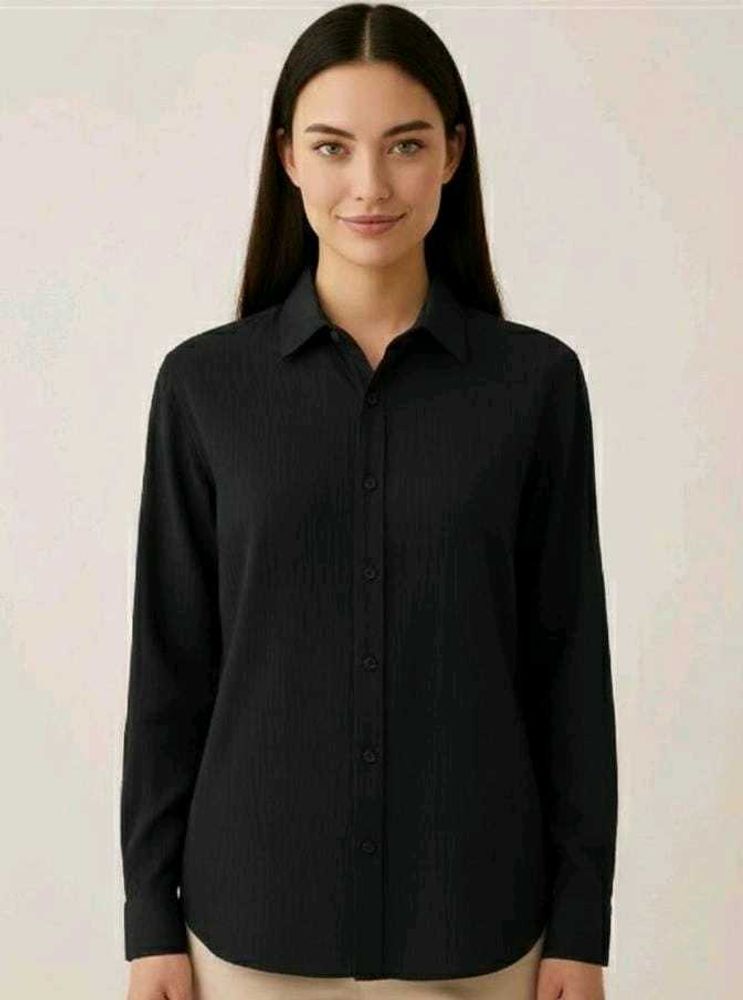 New Classic Black Long Sleeve Shirt