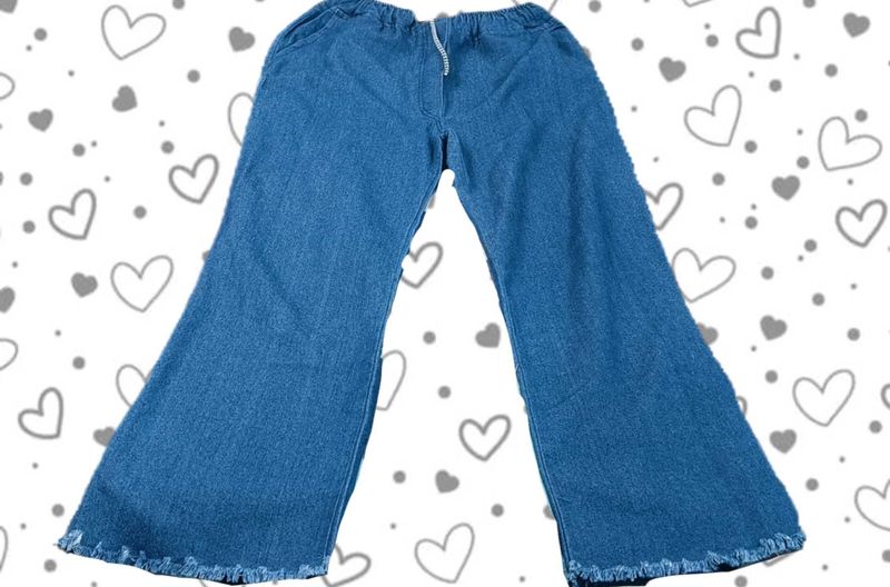 Wide Leg Denim Pants