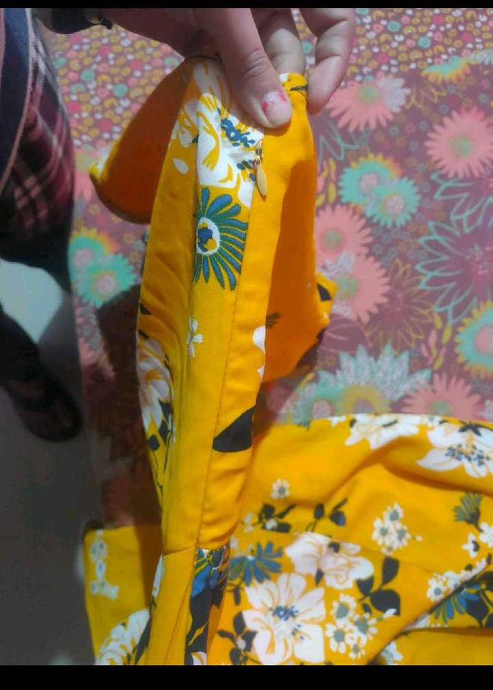 Floral Yellow Dress