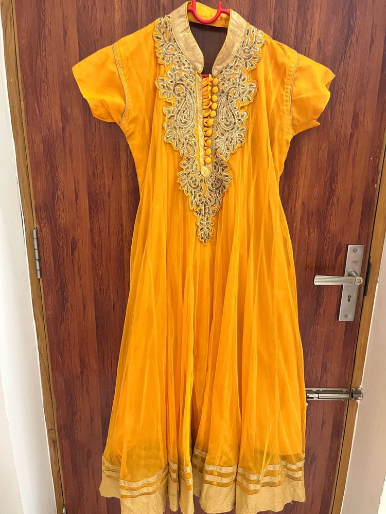 Yellow Embroidered Kurta Set