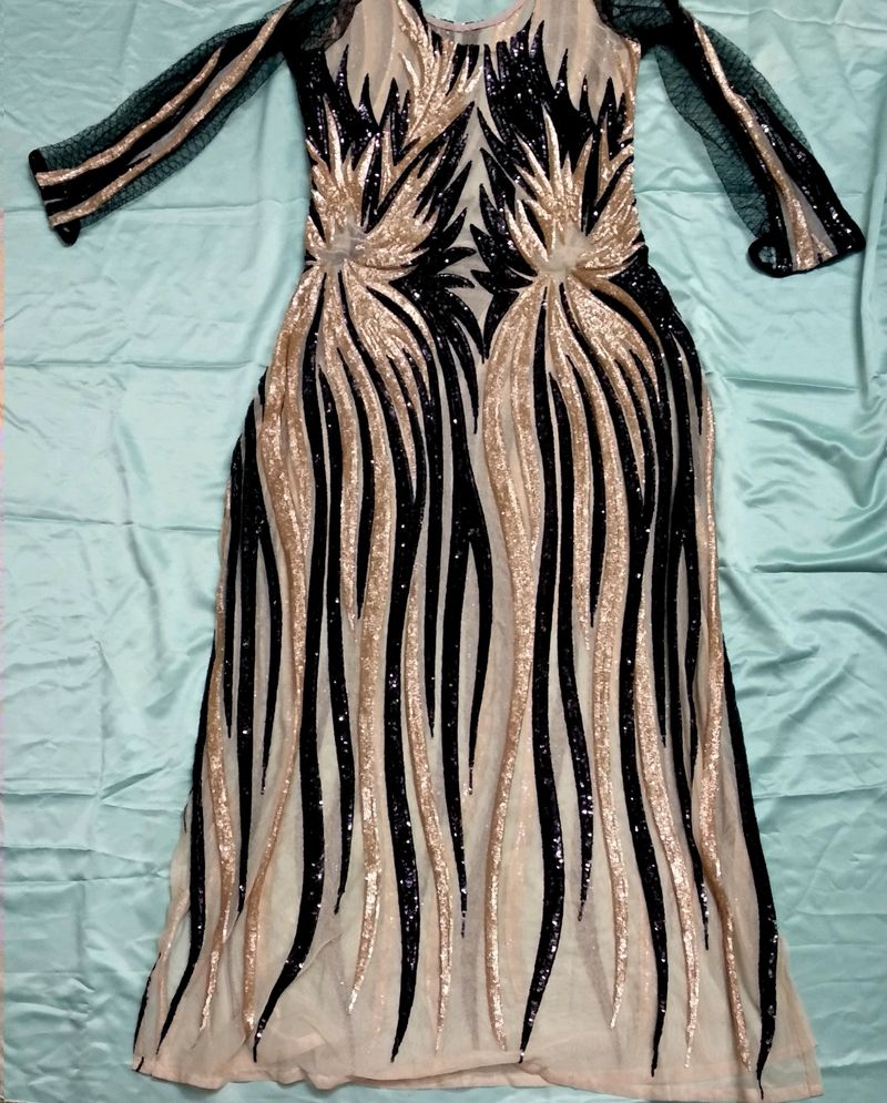 Heavy Sequenced Cocktail Dress.