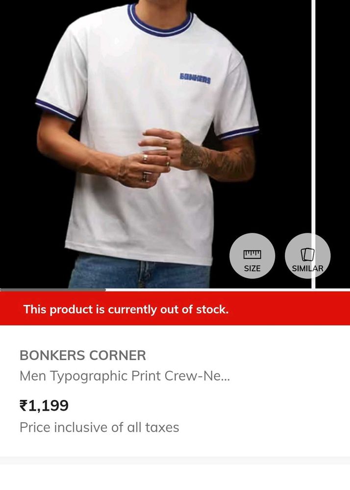 BONKERS oversized Tshirt Cotton