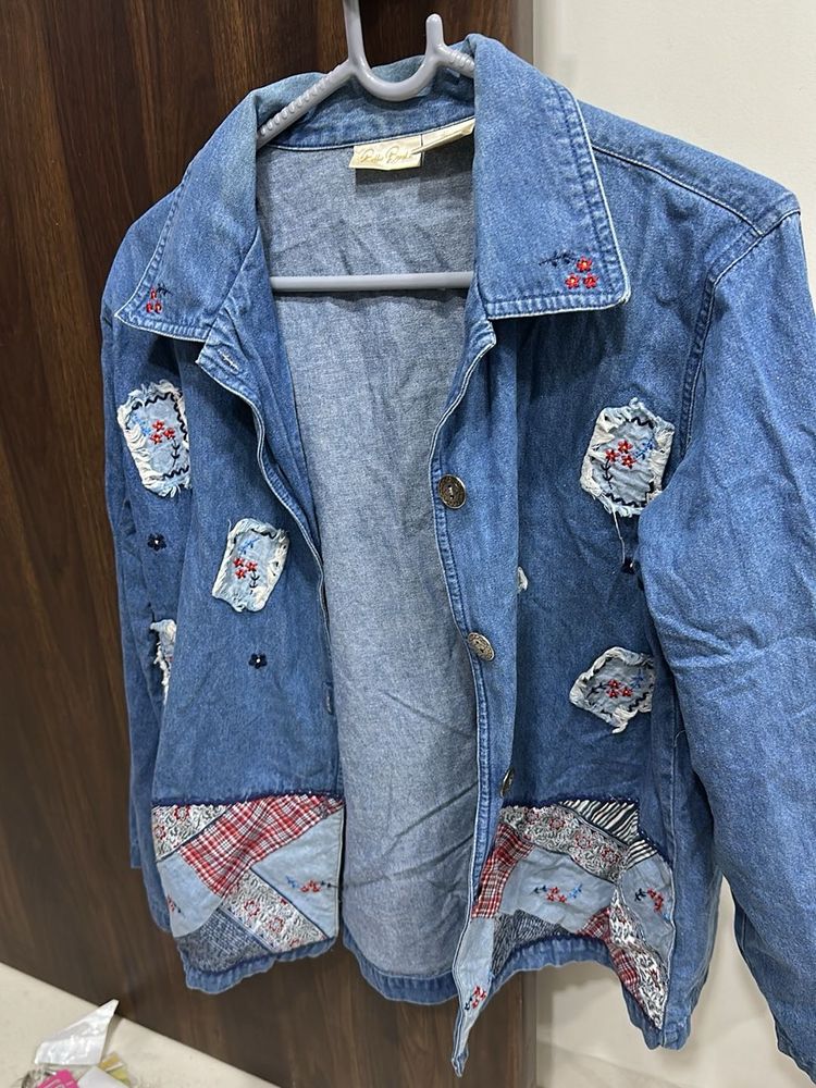 Denim Patchwork Jacket