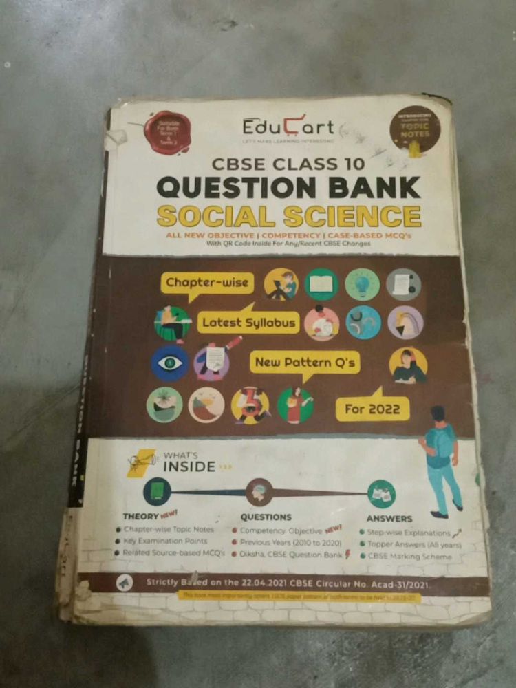 Educart Social Science Question Bank Class 10