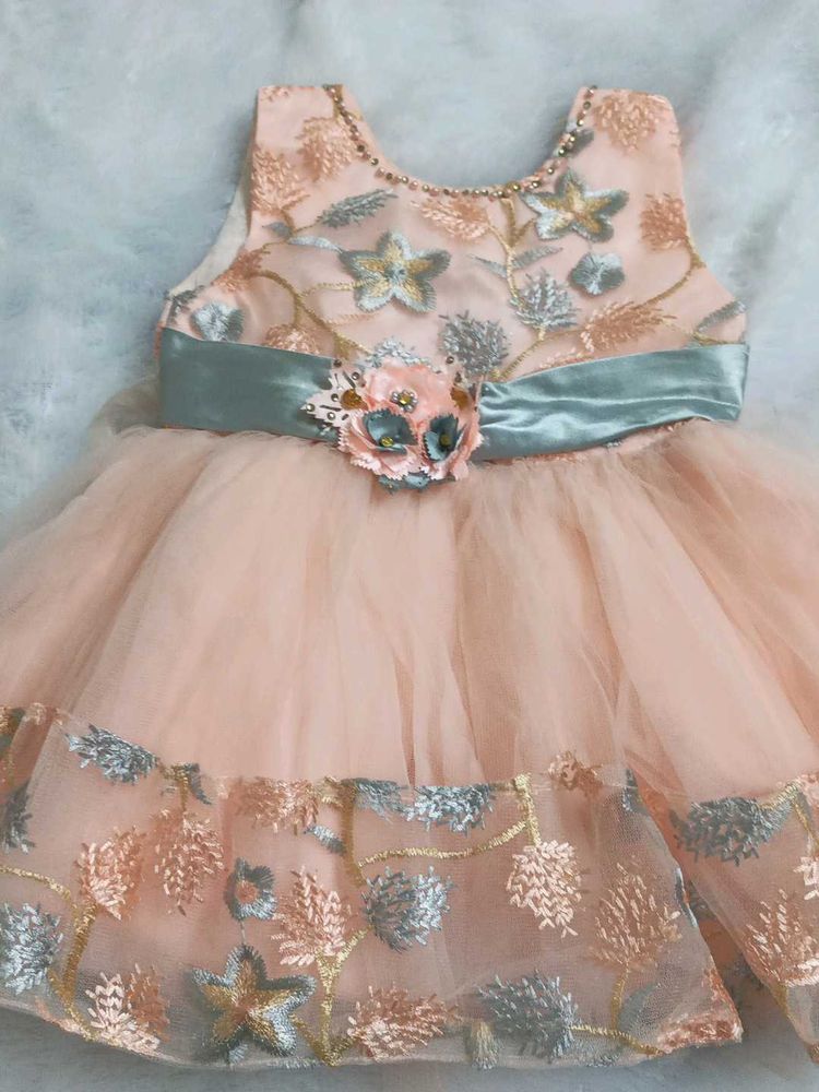 Prity Peach Dress