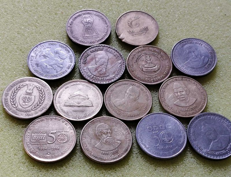 Rare Indian Commemorative Coin Collection Set.