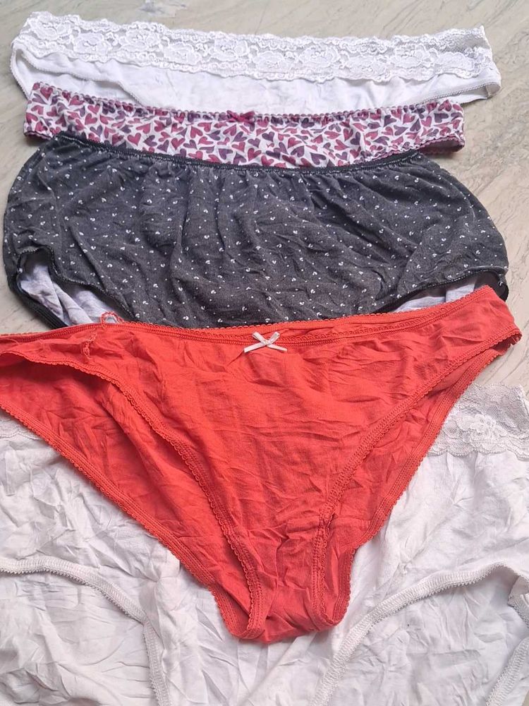 combo Of laces five  panty imported fabric