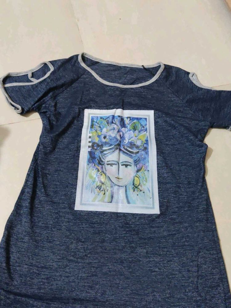 Navy Blue Women Tshirt 💙
