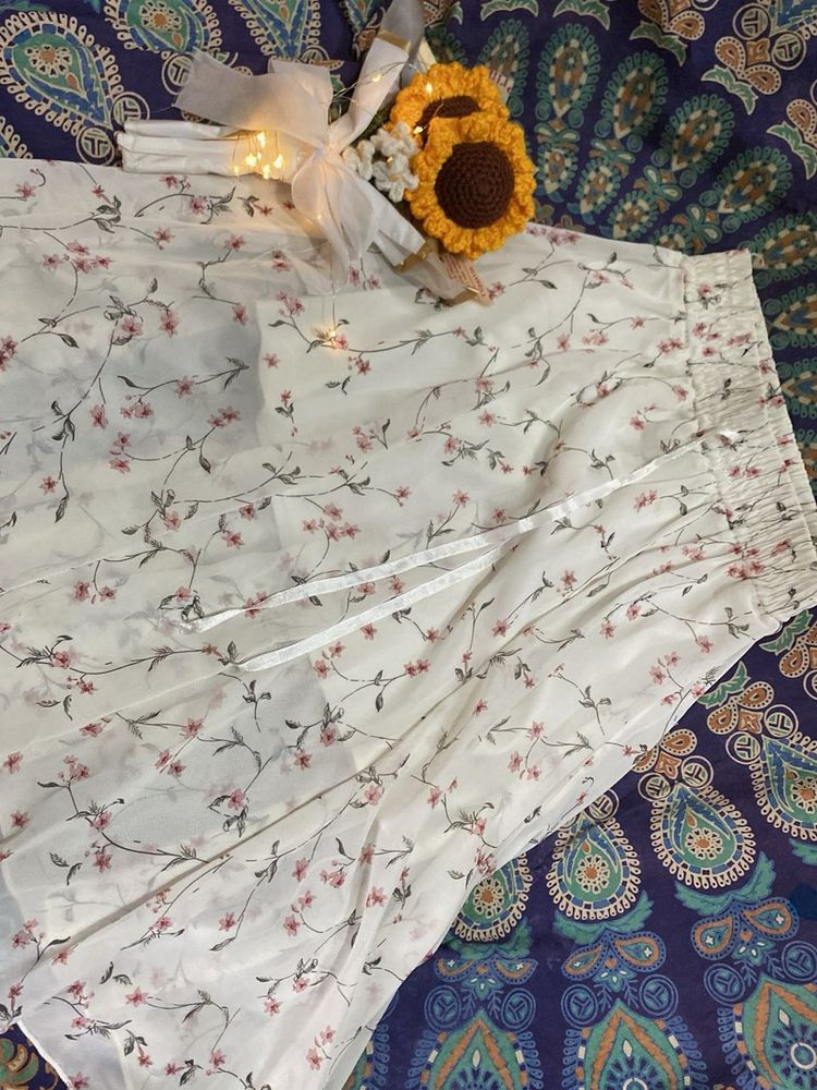 Floral Print Skirt