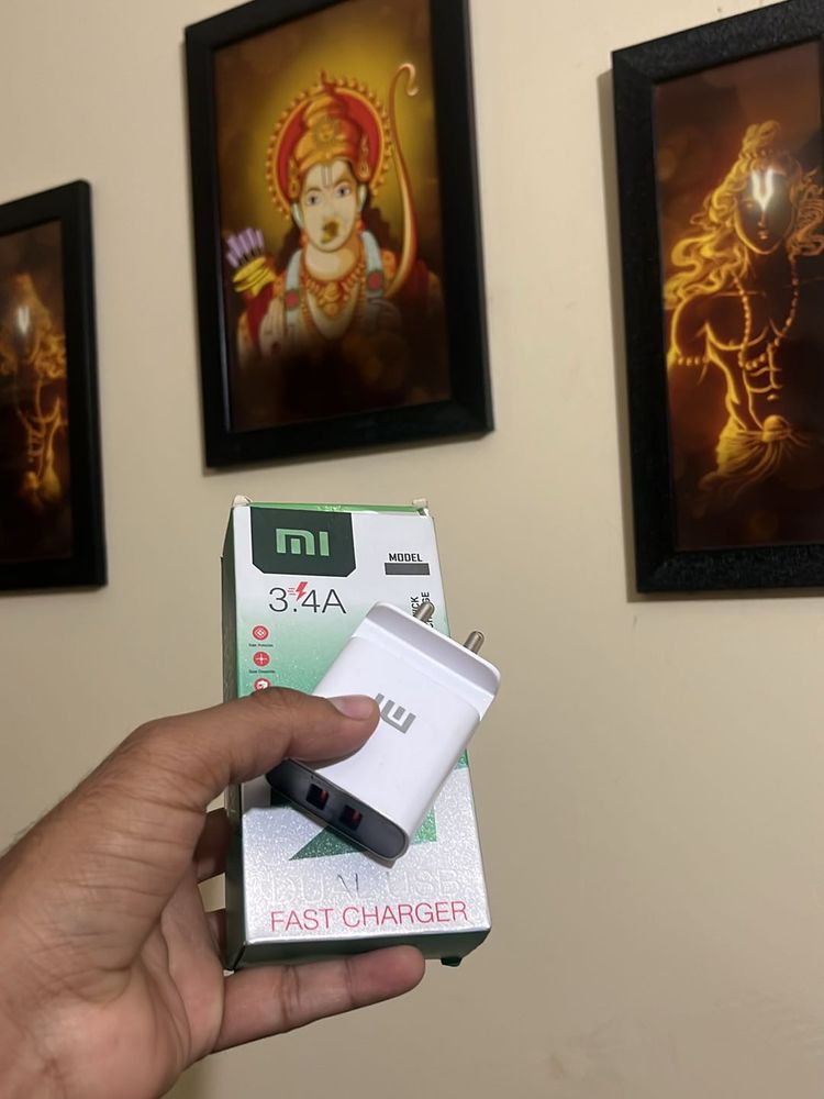 Mi Original 3.4Amp Double Port Adapter With MCable
