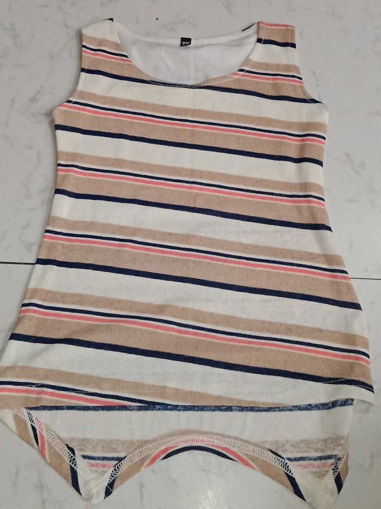 Striped Sleeveless Top