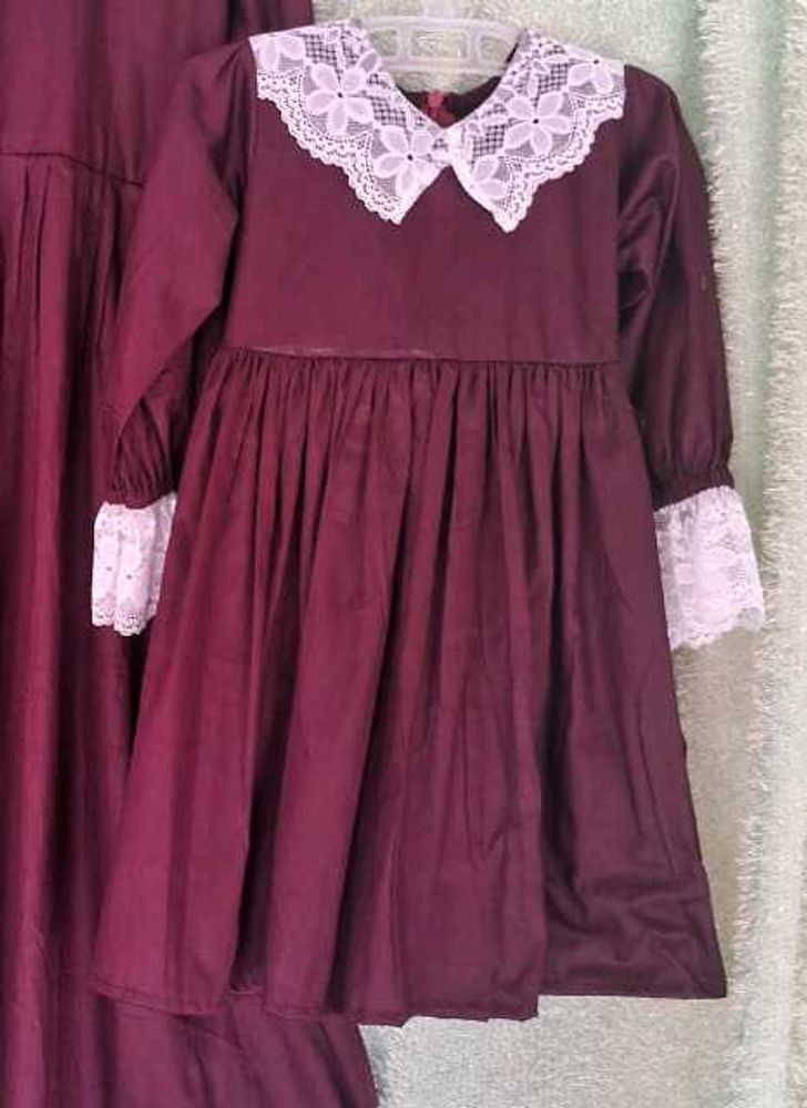 Vintage Style Maroon Dress