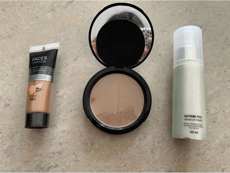 Foundation + Compact + Setting Spray Combo