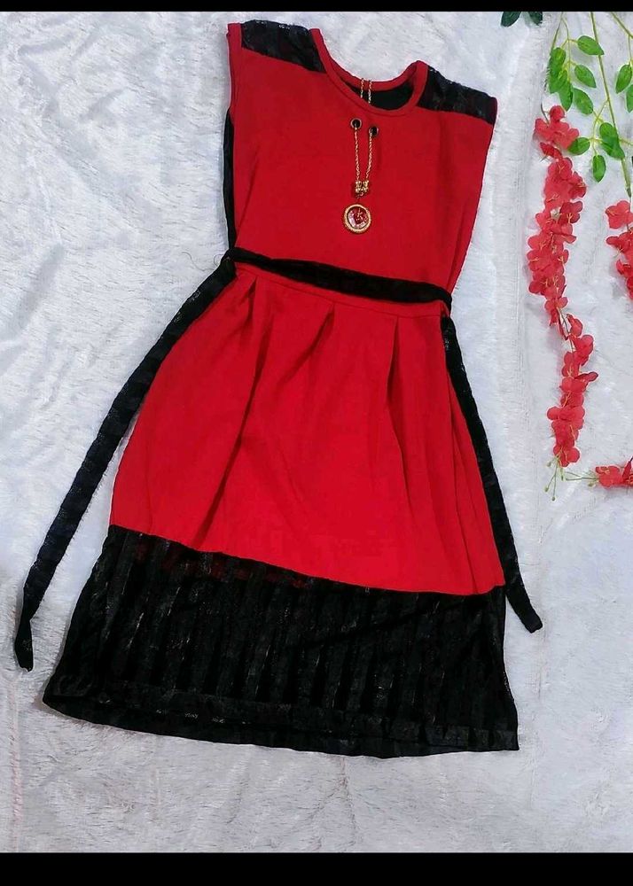 Red &amp; Black Dress