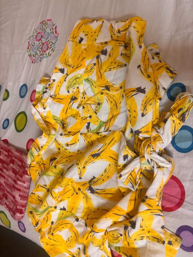 Banana Print Dress