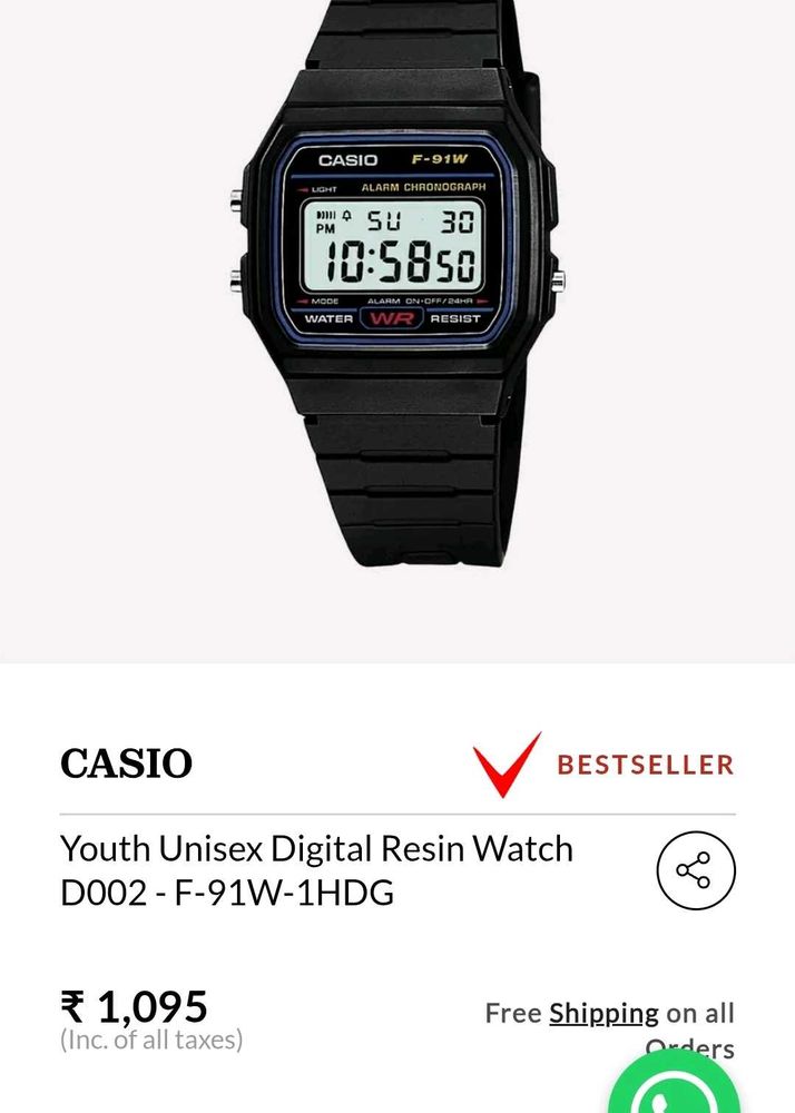 🪅OG CASIO F-91W WATCH UNISEX🪅