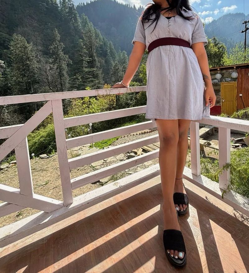 Casual Grey Mini Dress