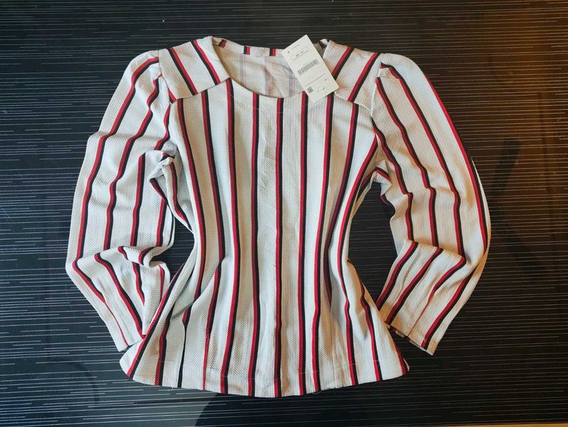 Striped Long Sleeve Top