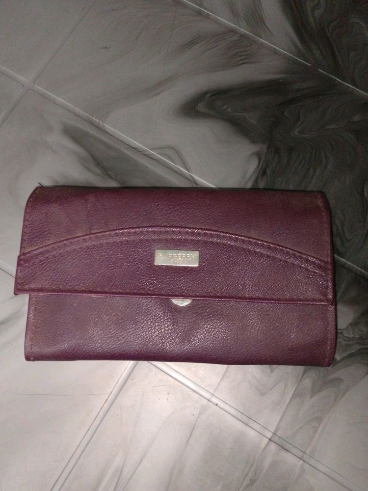 leather hand purse