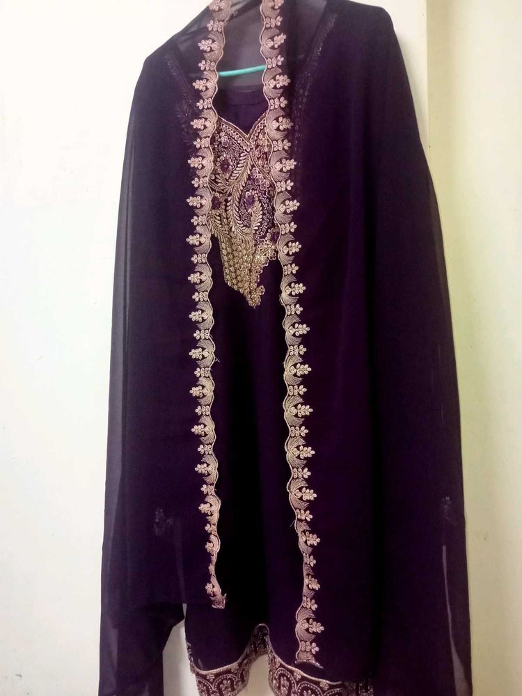 Elegant Purple Ethnic suit💜
