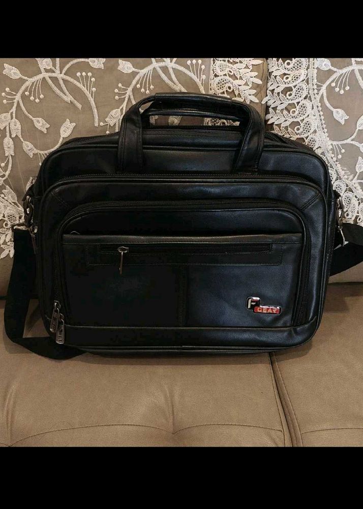 Black Leather Briefcase