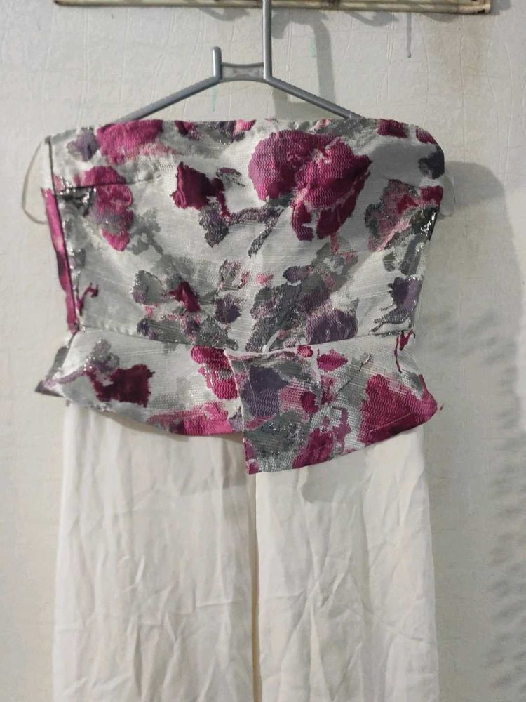 Kazo Tube Floral Jumpsuit