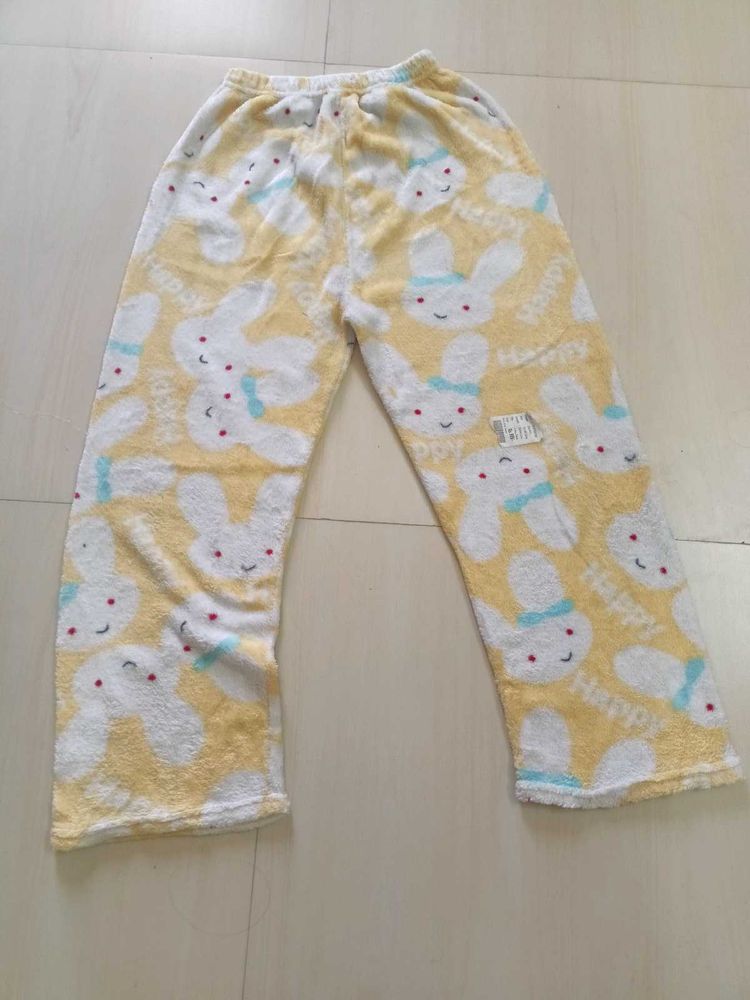 Cute Bunny Print Pajama Pants