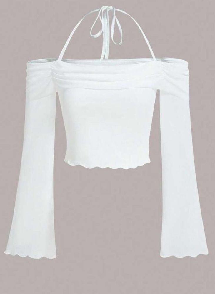 White Off-Shoulder Top