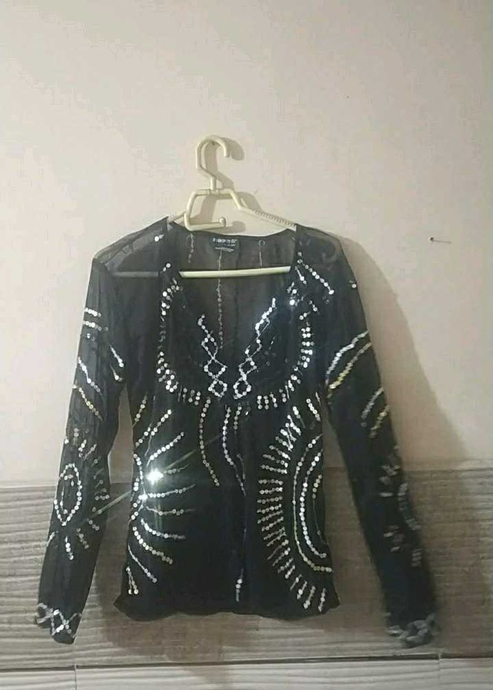 Y2k Sequin Short Kurti