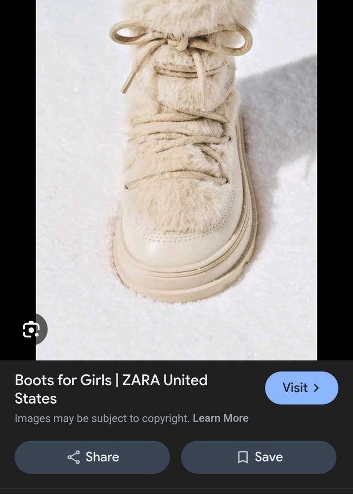 Zara Faux Fur Ankle Boots