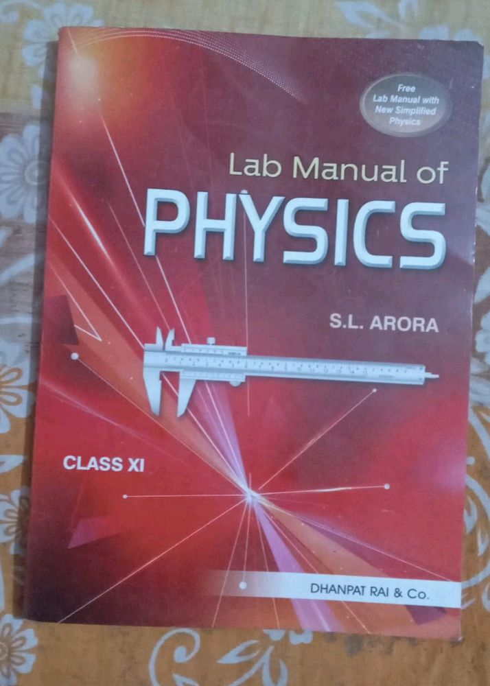 S.L Arora Class 11 Lab Manual
