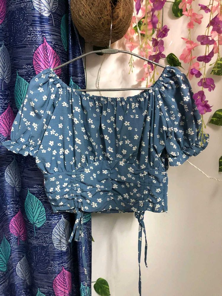 Floral Print Crop Top