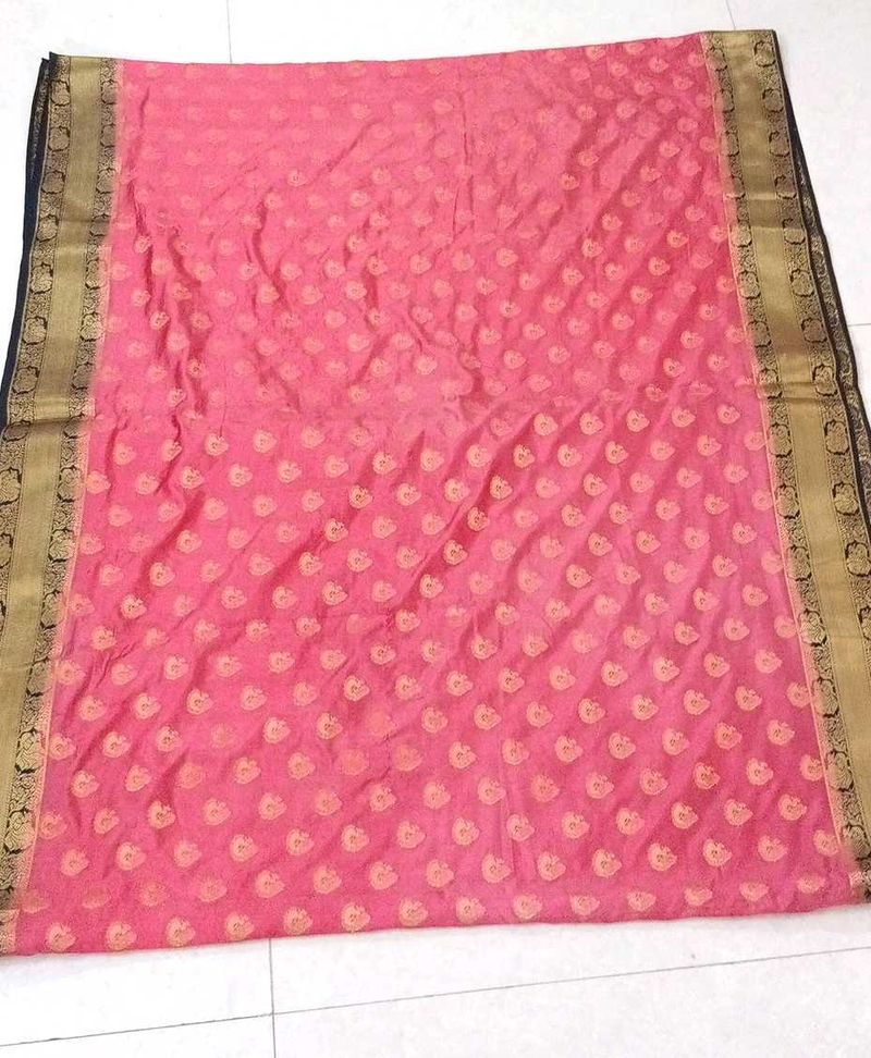 Pink Banarasi Silk Saree