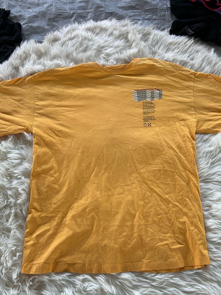 Yellow Graphic Print Tee