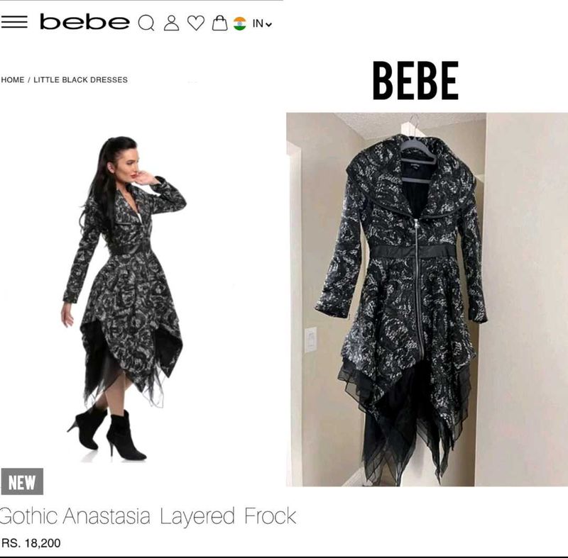 Bebe punk rave gothic dress