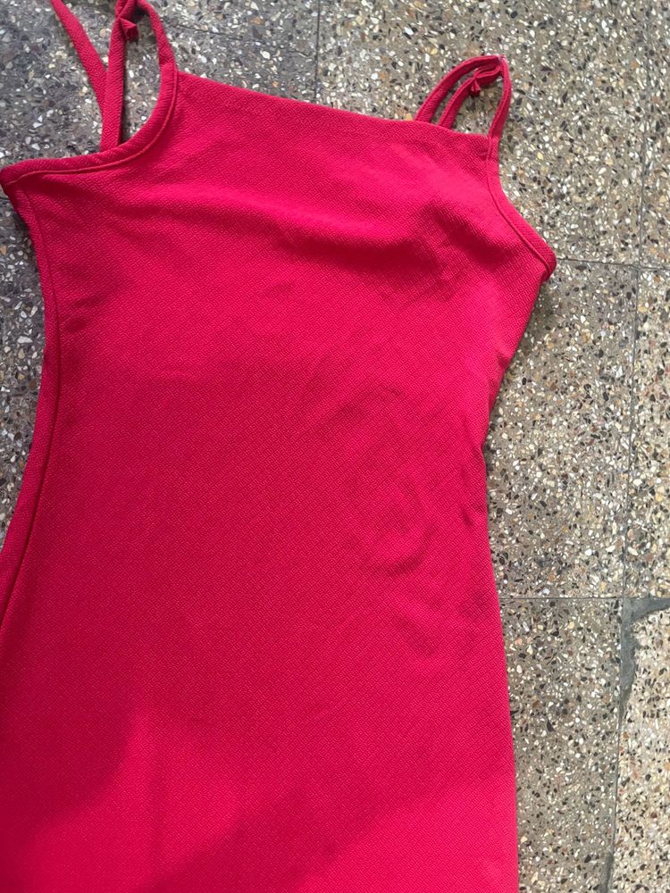 Red Slip Dress