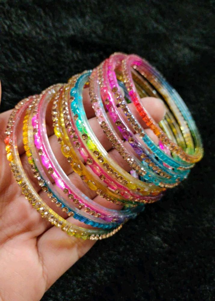 Colorful Royal Glass Bangles