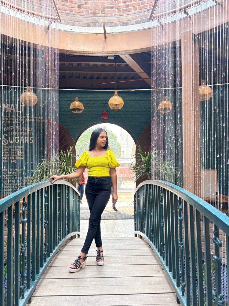 Stylish Yellow Puff Sleeve Top